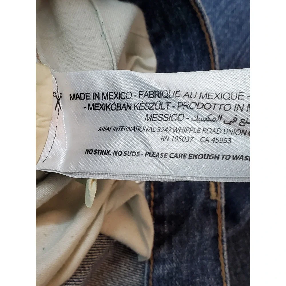 Ariat Men Jeans 38X34 Blue Denim M4 Bootcut Relaxed 33